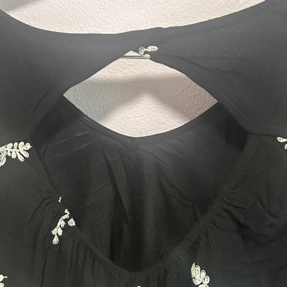 Free People Black and White Floral Mini Dress - Picture 11 of 11